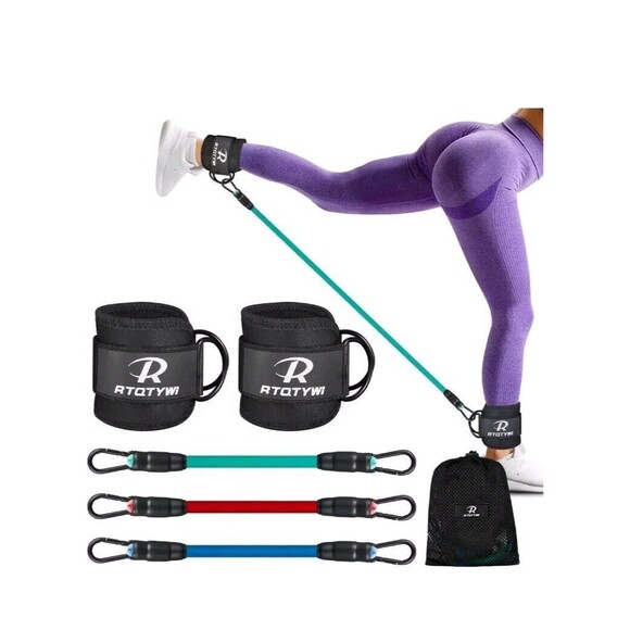 Ankle Resistance Bands Set, Ankle Tube Band with Adjustable - Picture 1 of 2